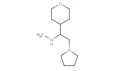 METHYL-[2-PYRROLIDIN-1-YL-1-(TETRAHYDRO-PYRAN-4-YL)-ETHYL]-AMINE